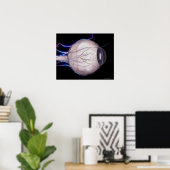 Poster Les vaisseaux sanguins de l'oeil (Bureau à domicile)