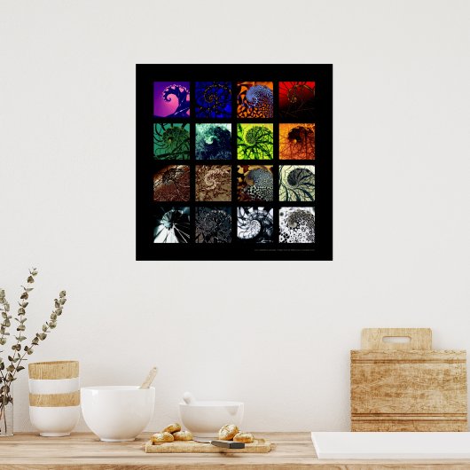 Poster Les variations spirales (Cuisine)