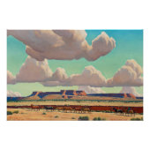 Poster Les vastes terres de Navajo par Maynard Dixon (Devant)
