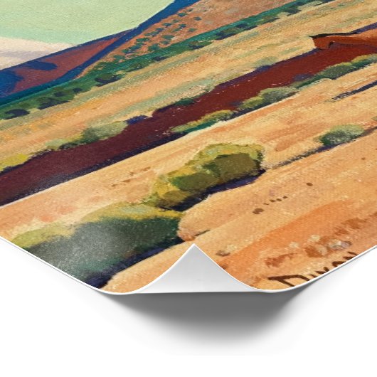 Poster Les vastes terres de Navajo par Maynard Dixon (Coin)