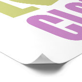 Poster Les vêtements Peace Love (Coin)