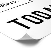 Poster Les vies noires comptent aujourd'hui et toujours (Coin)