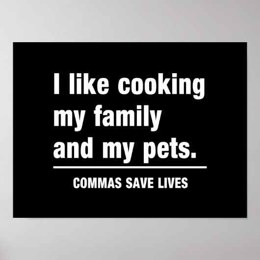 Poster Les virgules sauvent des vies (Devant)