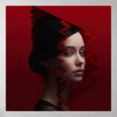 Poster Les visages dans la mode (Devant)