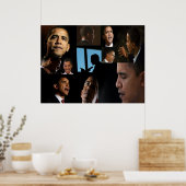 Poster Les visages de Barack (Cuisine)