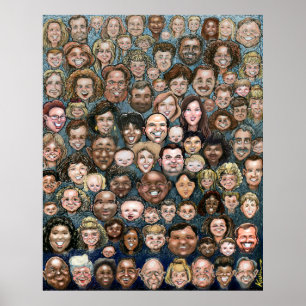 Poster Les visages de l'humanité