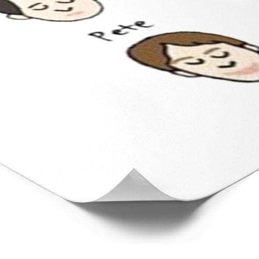 Poster Les visages du bureau (Coin)