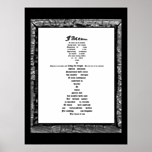 Poster Les visages du péché (Devant)