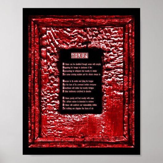 Poster Les visages du péché (Devant)