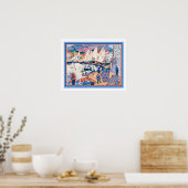 Poster "Les voiles de séchage" par Andre Derain vers 1905 (Cuisine)