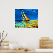 Poster Les voiles d'or de Schooner Ariel 1899 (Cuisine)