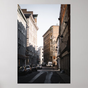 POSTER LES VOITURES DISPOSÉES SUR LE CÔTÉ DE LA ROUTE ENT