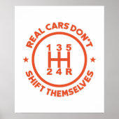 Poster Les voitures réelles ne se déplacent pas (Devant)
