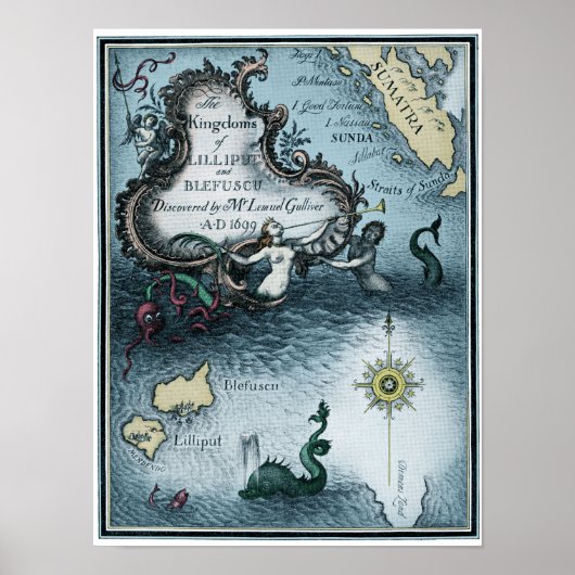 Poster Les voyages de Gulliver par Jonathan Swift (Devant)