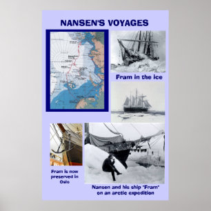 Poster Les voyages de Nansen, Fram