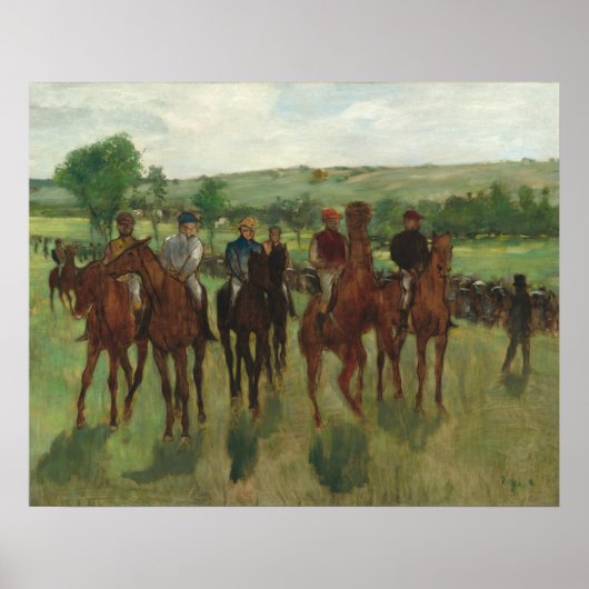 Poster Les Voyageurs - Edgar Degas Art (Devant)