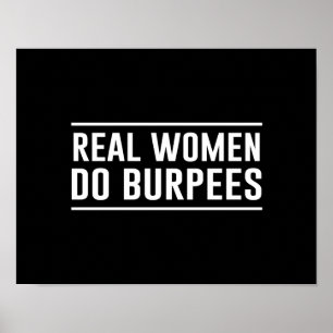 Poster Les vraies femmes font Burpees