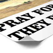 Poster Les vrais Américains Prient Pour Israël (Coin)