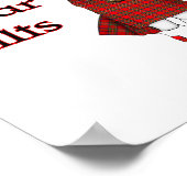 Poster Les vrais hommes portent des tueurs Drôle écossais (Coin)