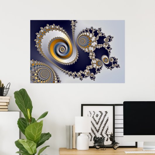 Poster Les yeux dans le ciel - Fractal (Bureau à domicile)