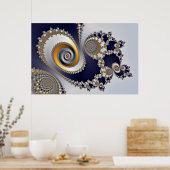 Poster Les yeux dans le ciel - Fractal (Cuisine)