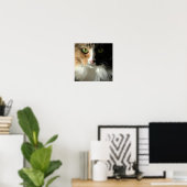 Poster Les Yeux du Chat (Bureau à domicile)
