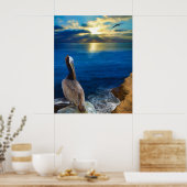 POSTER LES YEUX ENSOLEILLÉS D'UN PELICAN (Cuisine)