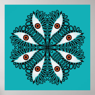 Poster Les yeux mal bizarres trippent