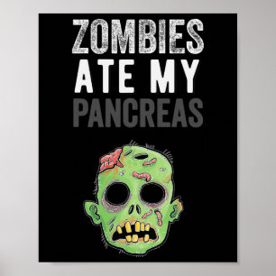 Poster Les zombies ont mangé mon pancréas amusante fille