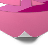 Poster Lesbian pride peace sign (Coin)