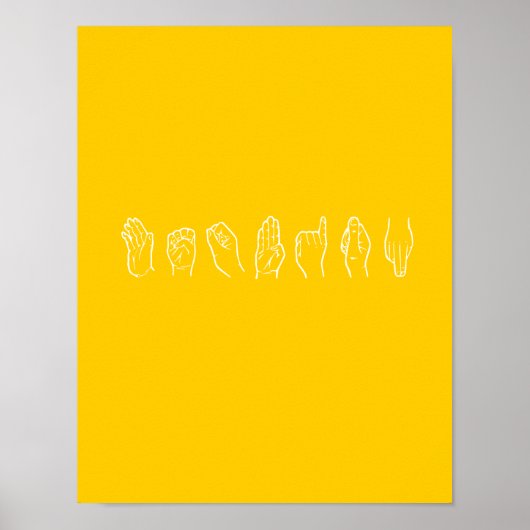 POSTER LESBIEN EN LANGUE SIGNE (Devant)