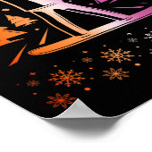 Poster Lesbienne Pride Subtle Lgbtq Snowboard Hiver Out (Coin)