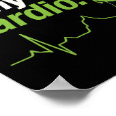 Poster L'escalade est mon aventure de cardio ECG Graphiqu (Coin)