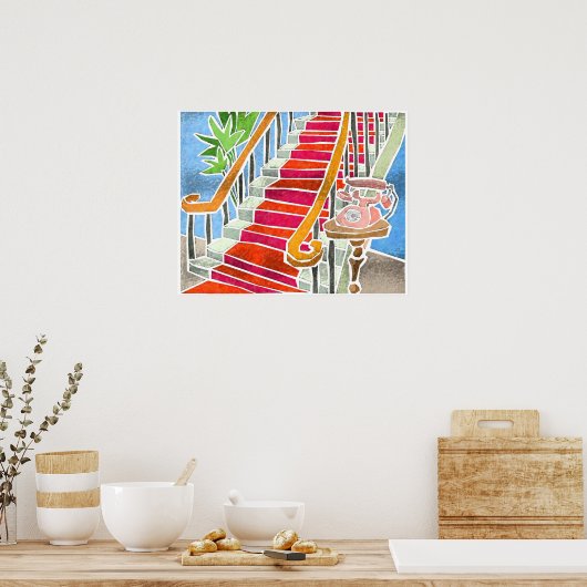 Poster L'Escalier (Cuisine)