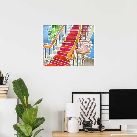 Poster L'Escalier (Bureau à domicile)