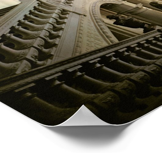 Poster L'escalier, construit 1719-44 (Coin)