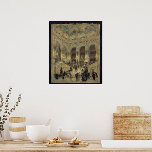Poster L'Escalier de l'Opéra, 1877 (Cuisine)