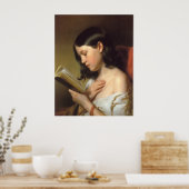 Poster Lesendes Mädchen (Cuisine)