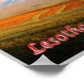 Poster Lesotho - Paysage - (Coin)