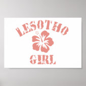 Poster Lesotho Rose Girl (Devant)
