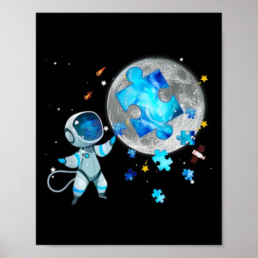 Poster L'Espace De sensibilisation sur l'autisme Étoffe L (Devant)