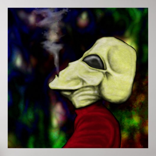 Poster "L'espace est plein de fumée..." (Devant)