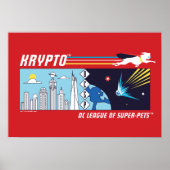 Poster L'espace extra-atmosphérique de Krypto vers la mét (Devant)