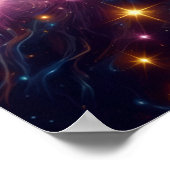 Poster L'espace extra-atmosphérique sur un mur 24x24 vive (Coin)