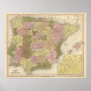 Poster L'Espagne et le Portugal