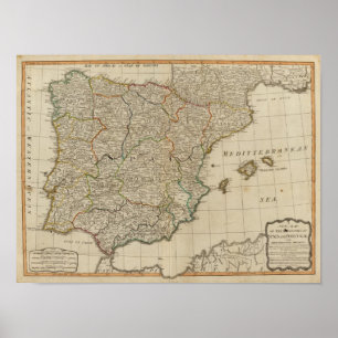 Poster L'Espagne, Portugal