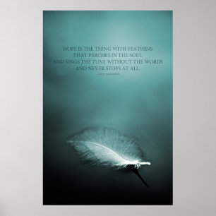 Poster L'espoir est la chose avec les plumes
