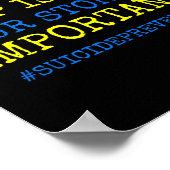 Poster L'espoir est une véritable prévention du suicide - (Coin)