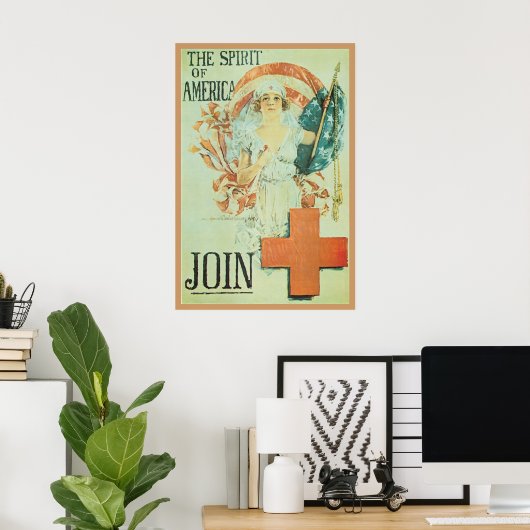 Poster L'Esprit d'Amérique (Bureau à domicile)