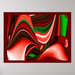 Poster L'esprit d'amour et d'espoir Abstrait 3D Rainbowar